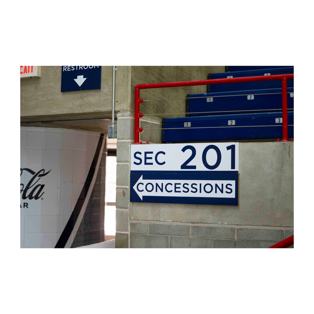 Gampel Pavilion - Section 201 Concourse Level Sign