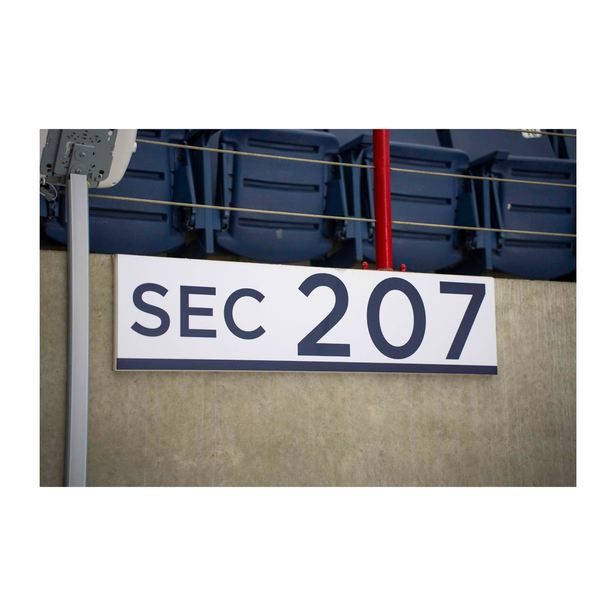 Gampel Pavilion - Section 207 Concourse Level Sign