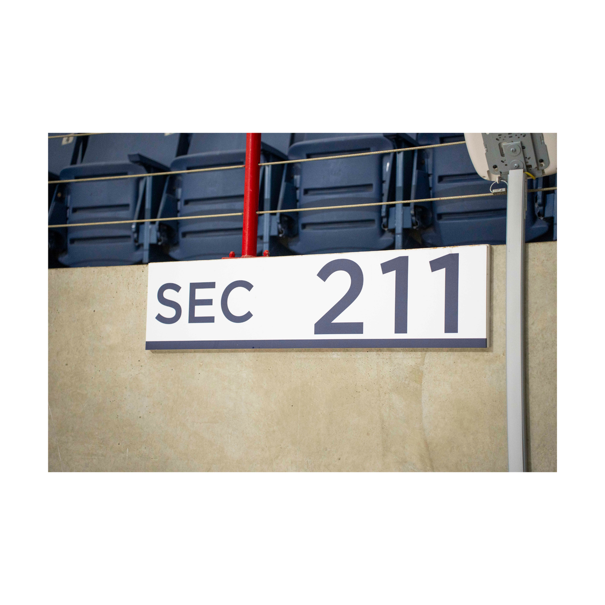 Gampel Pavilion - Section 211 Concourse Level Sign