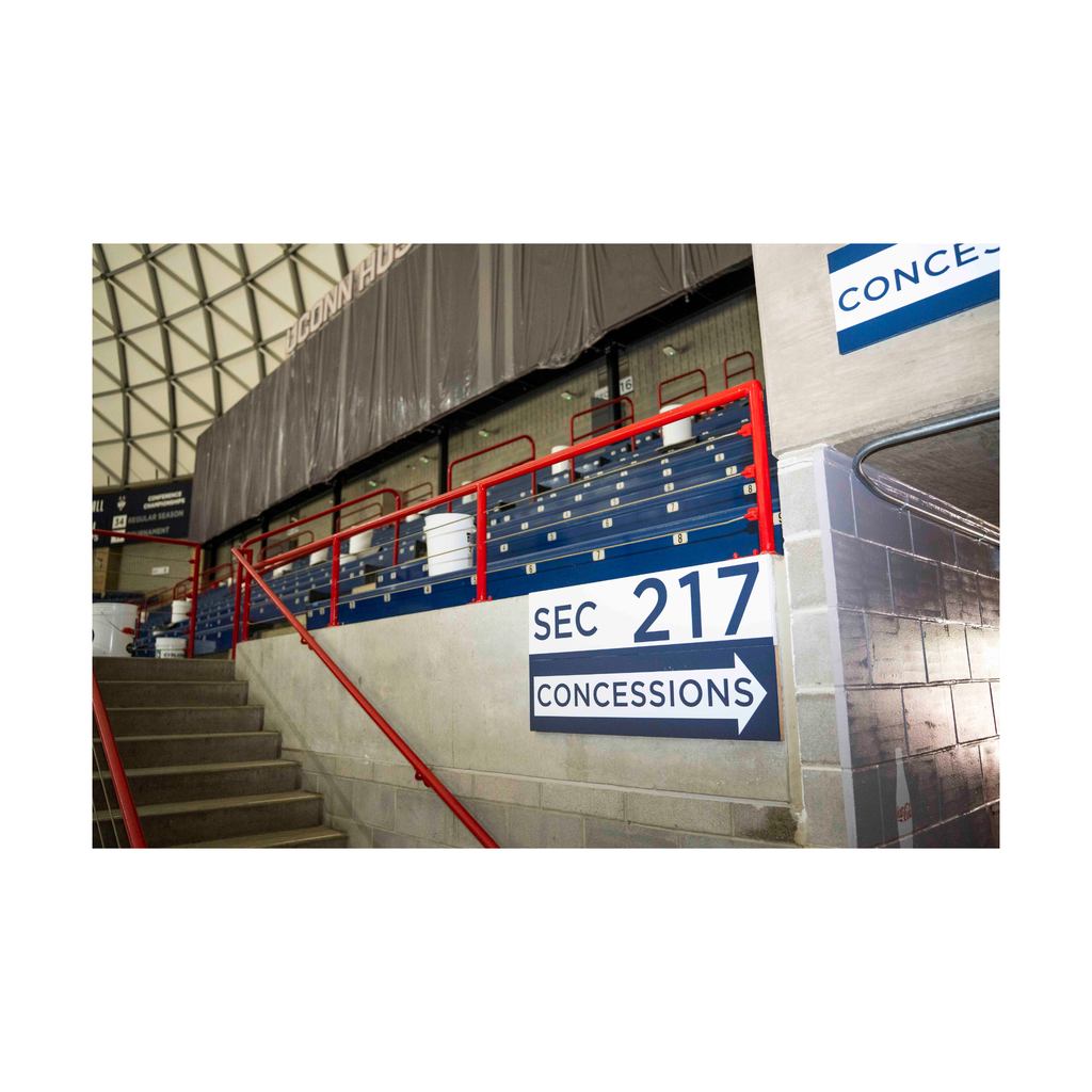 Gampel Pavilion - Section 217 Concourse Level Sign