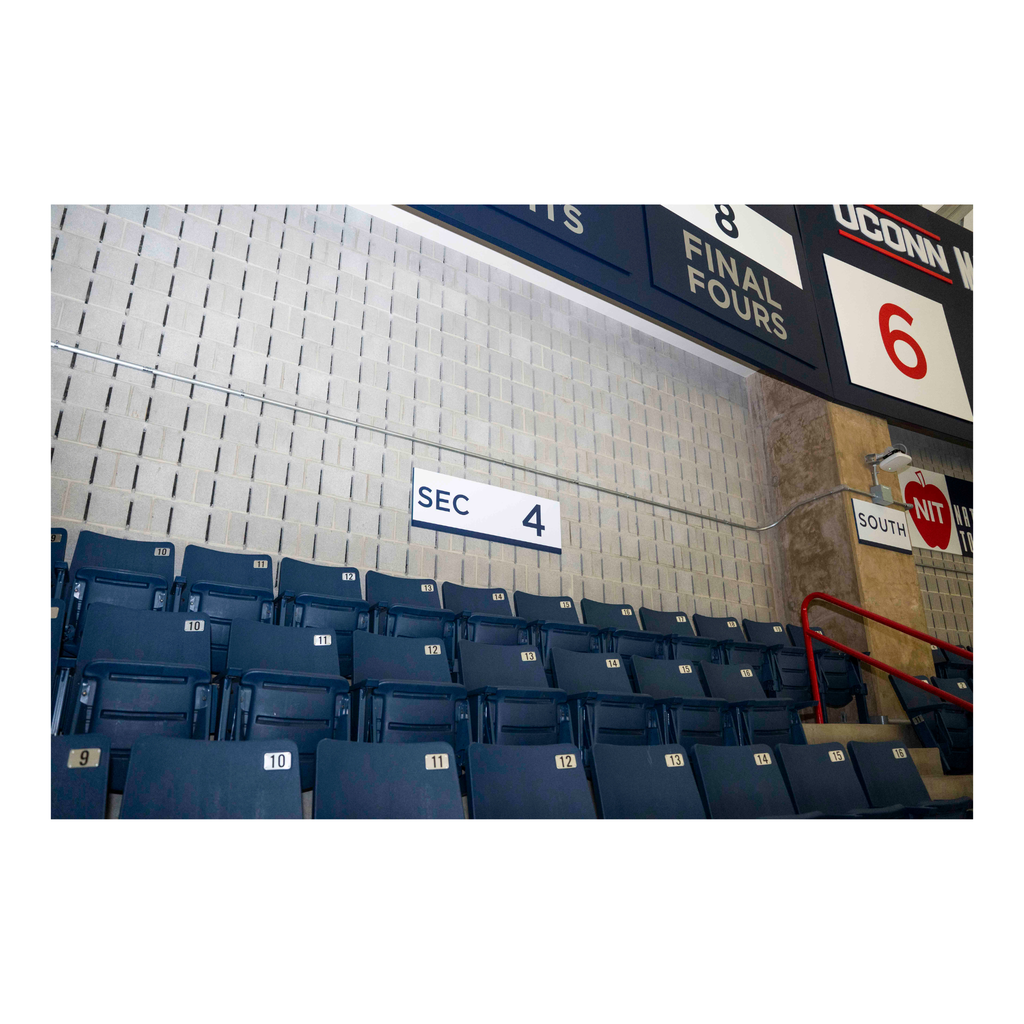 Gampel Pavilion - Section 4 Upper Bowl Sign
