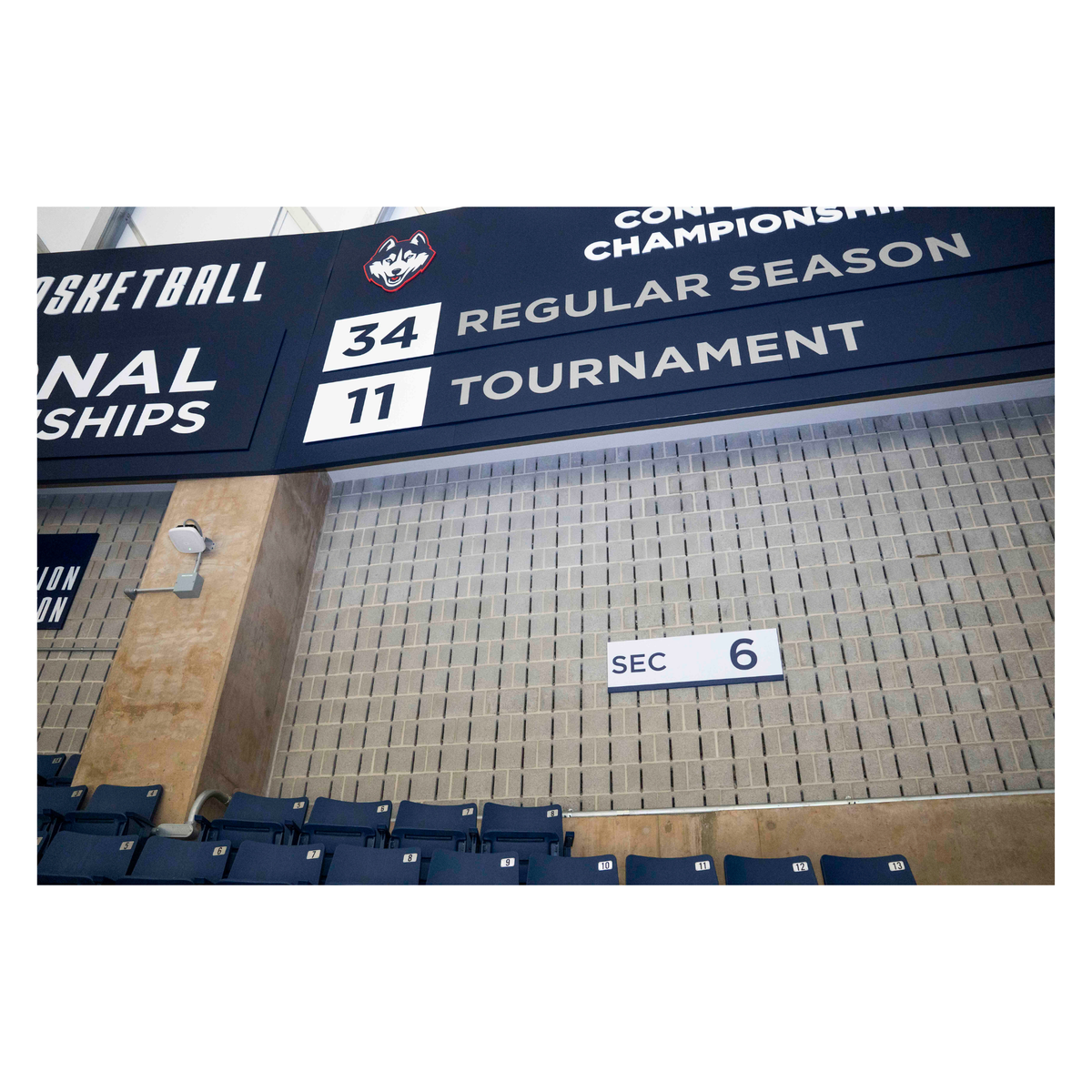Gampel Pavilion - Section 6 Upper Bowl Sign