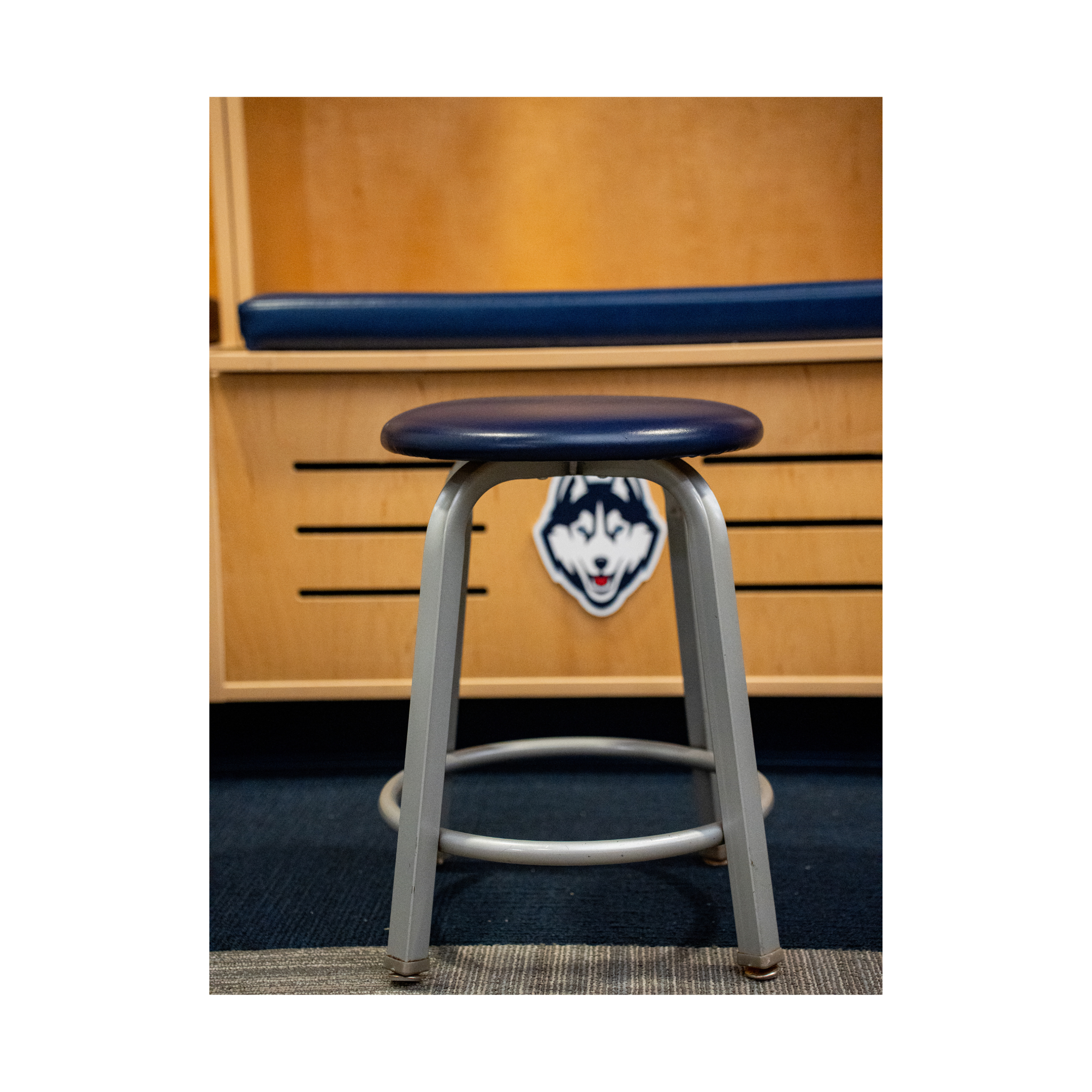 UConn Women's Locker Room Stools