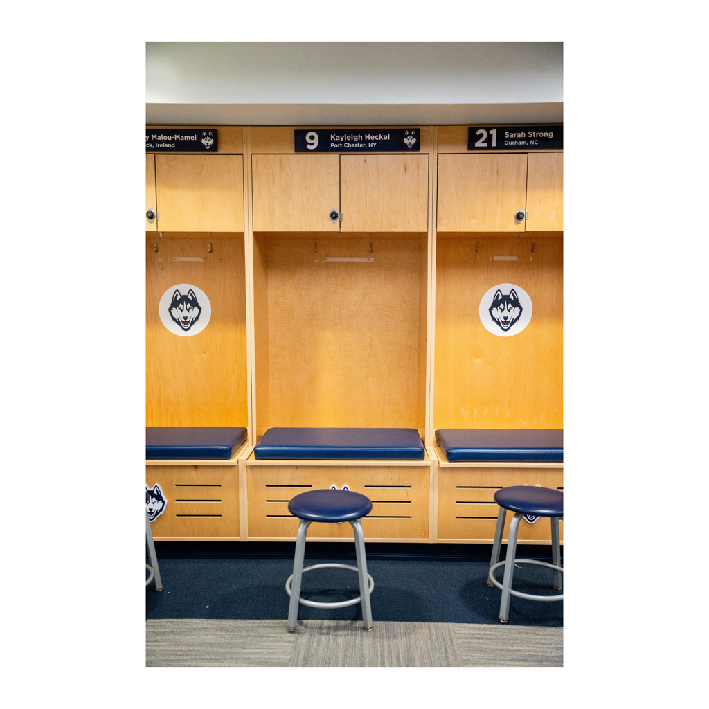 UConn Women’s Basketball Game-Used Lockers