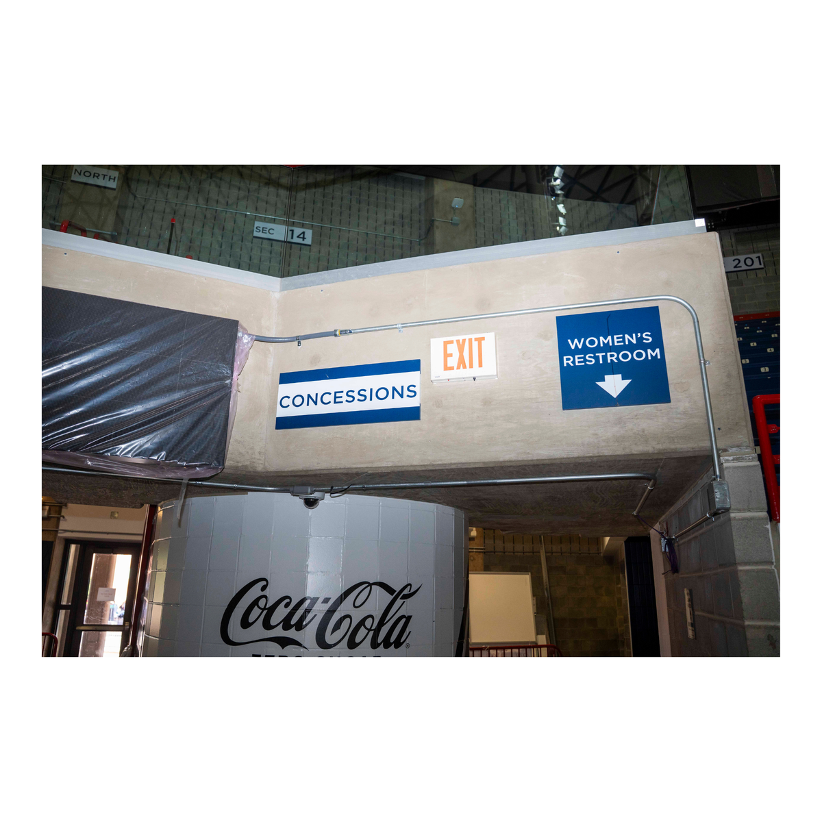 Gampel Pavilion - Concourse Level Concessions Sign